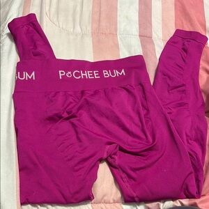 Pochee Bum Pink Leggings